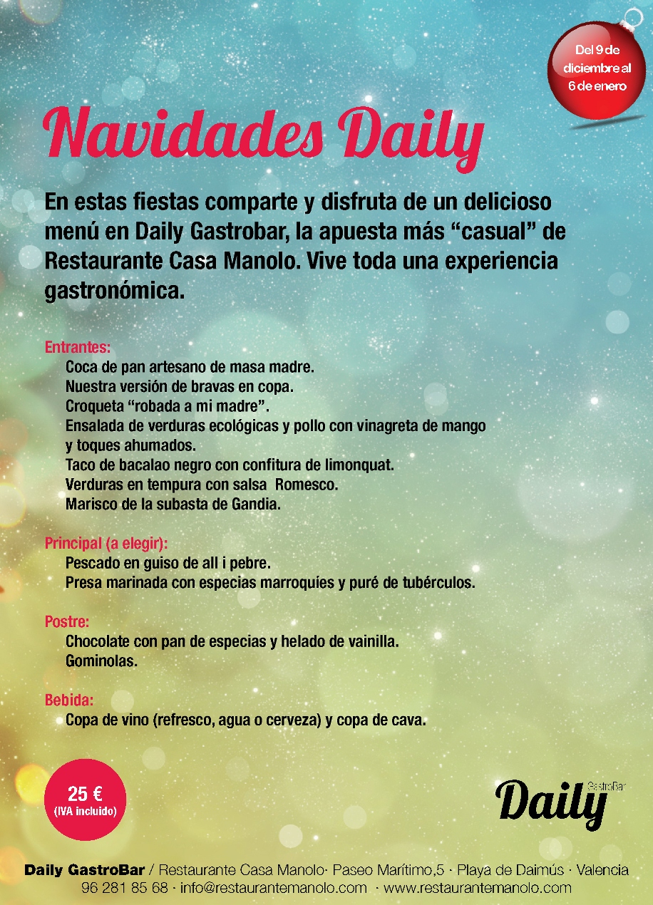Menu Navidad Daily